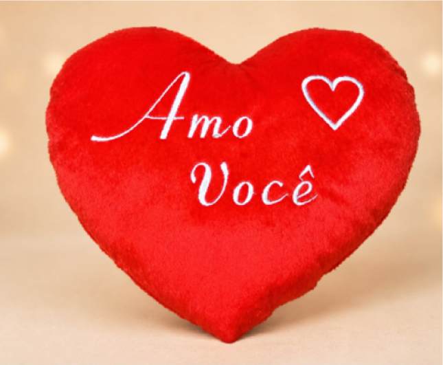 Almofadinha Amo Você (18cmx23cm)