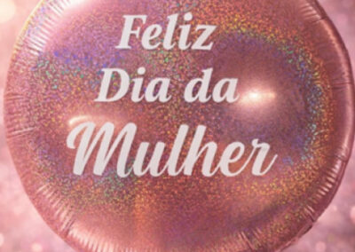 Balão personalizado glitter R$49,00