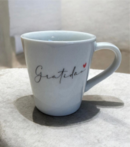 Caneca de porcelana Gratidão